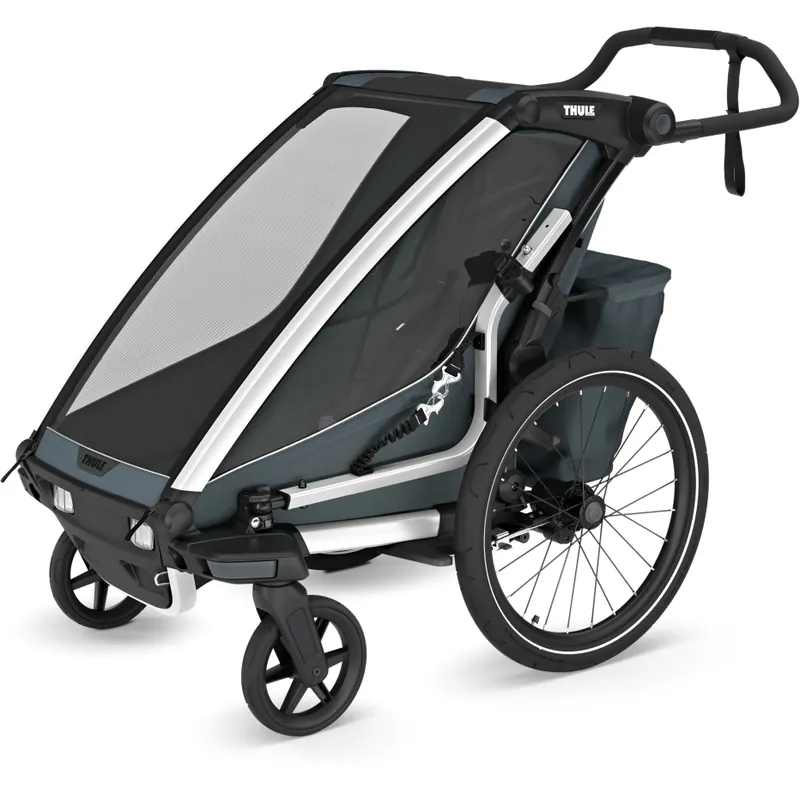 Thule Chariot Cross 2 Single - Fahrradanhänger für 1 Kind - dark slate Echt