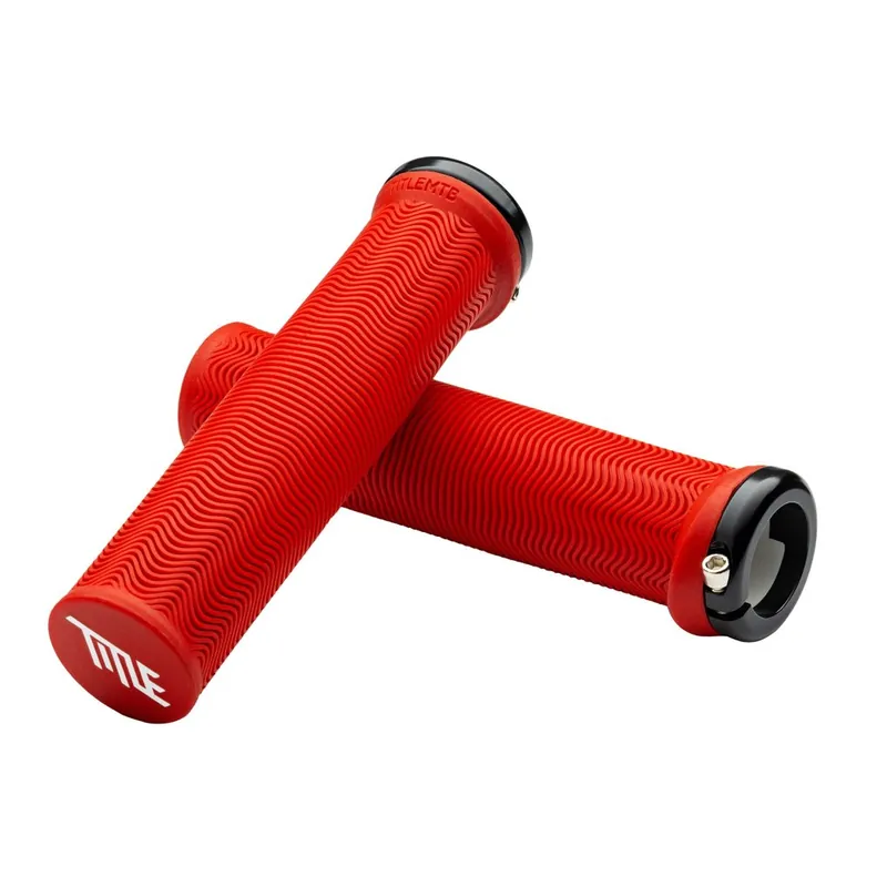 Super-Preis Title L01 Lenkergriffe - MTB Lock-On - rot