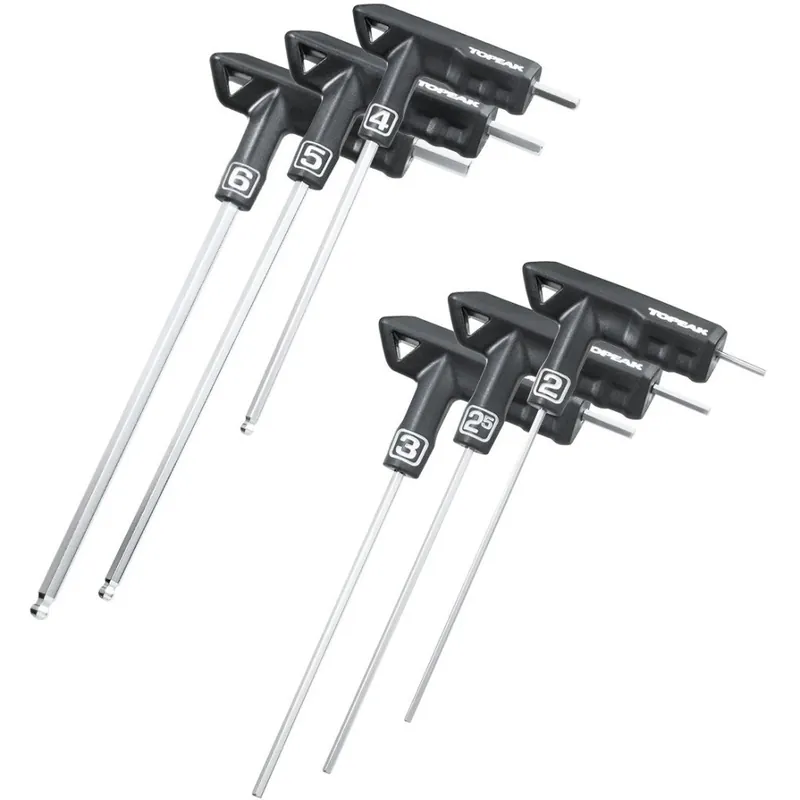 Geprüft Topeak T-Handle DuoHex Innensechskantschlüssel- Set
