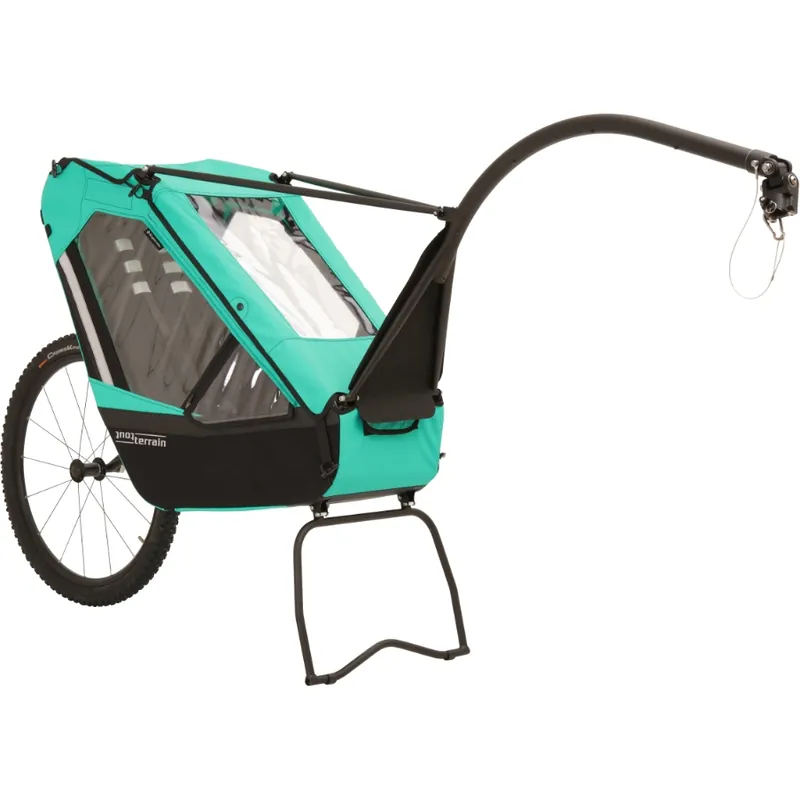 Letzte Chance Tout Terrain Singletrailer II Sport Fahrradanhänger für 1 Kind - caribbean green
