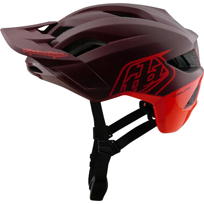 Troy Lee Designs Flowline SE MIPS Helm - Badge Maroon Begrenztes Angebot