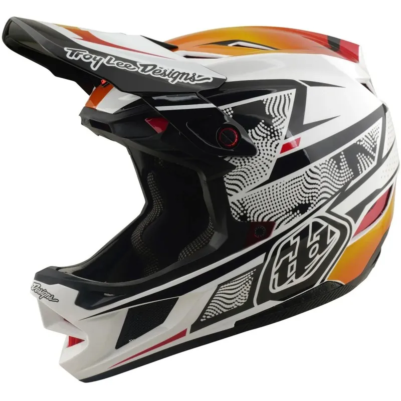 Troy Lee Designs D4 Composite MIPS Helm - Lined Up White Direktkauf