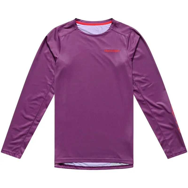 Billig Troy Lee Designs Skyline Pro Langarmtrikot Herren - Mono Sangria