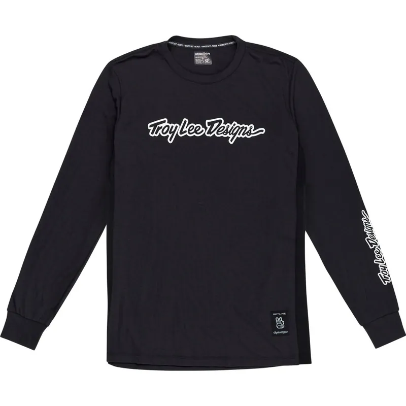 Meistverkauft Troy Lee Designs Skyline Ride Langarmtrikot Herren - Signature Black