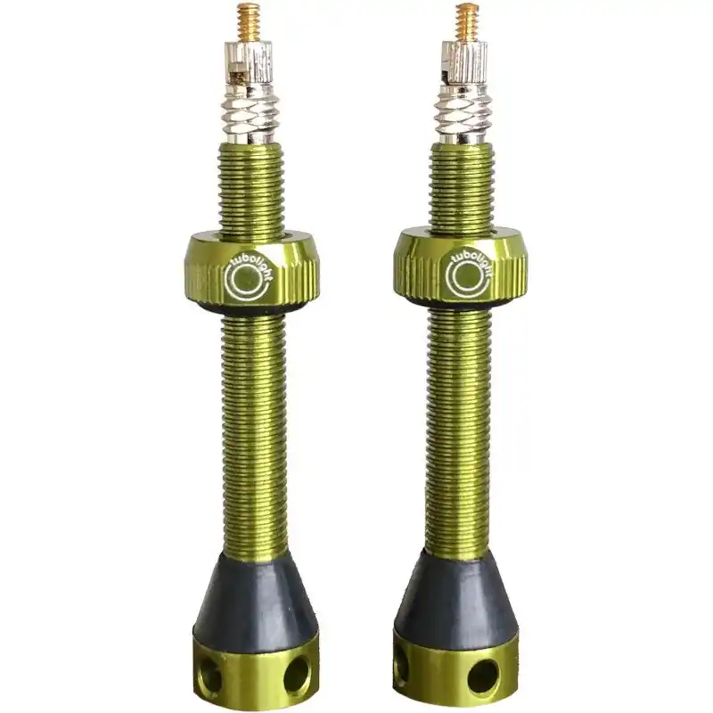 Direktkauf Tubolight Tubeless Ventil Set - 50mm (Paar) - grün
