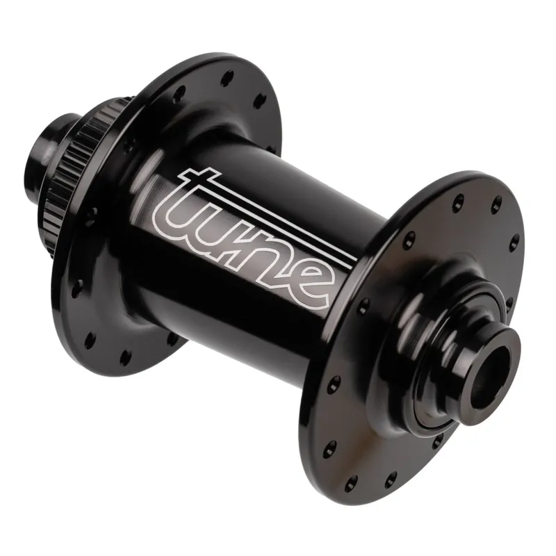 Sichere Zahlung Tune Micro CL Vorderradnabe - Standard Lager Centerlock 12x100mm - 24-Loch - schwarz