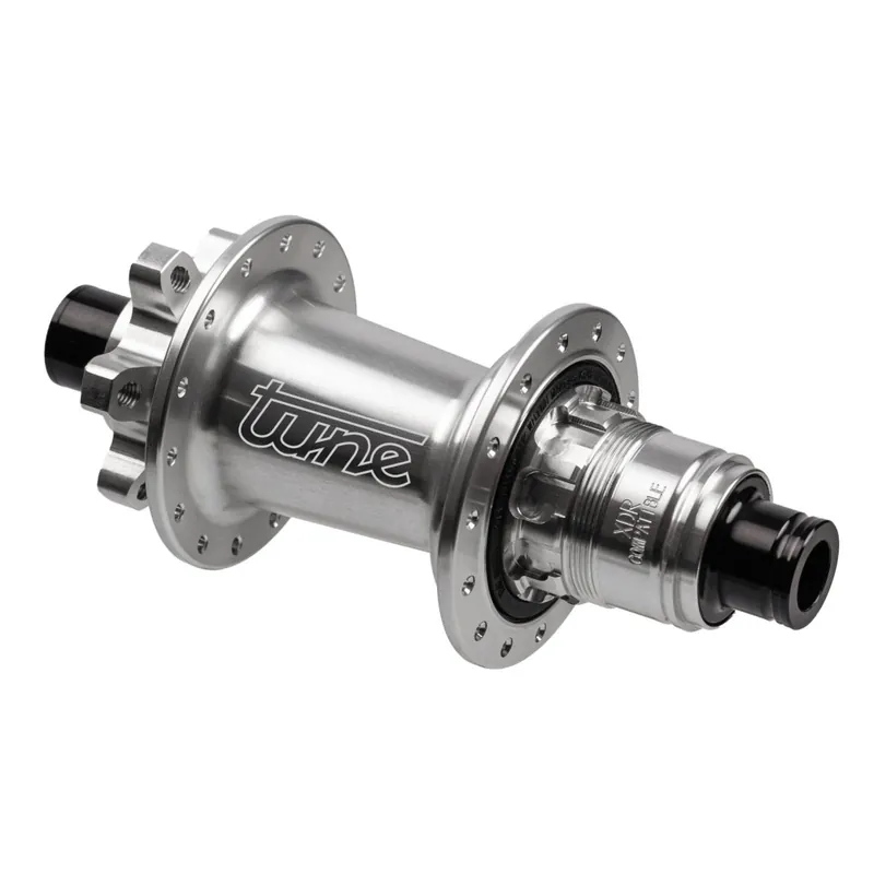 Mega-Angebot Tune Micro Boost Hinterradnabe - Standard Lager 6-Loch 12x148mm - 28-Loch - XD/XDR - silber