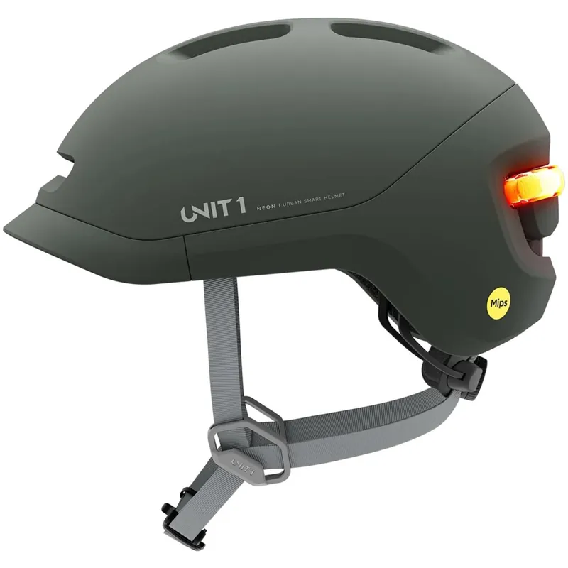 Letzte Chance UNIT 1 NEON Mips Smart Helm - Pine Green