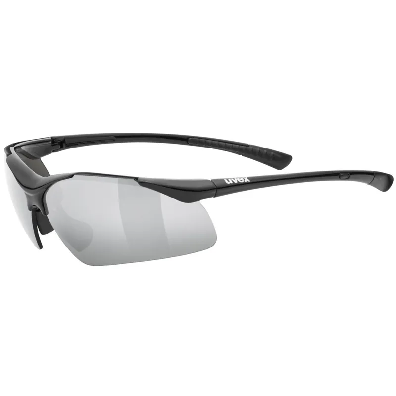 Letzte Chance Uvex sportstyle 223 Brille - black/litemirror silver