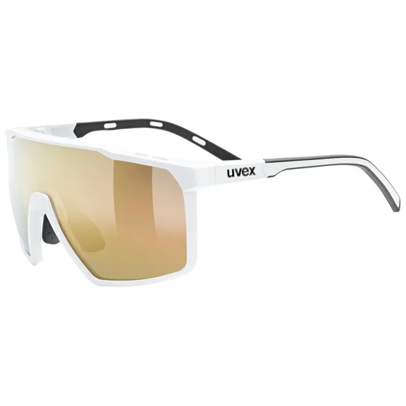 Meistverkauft Uvex mtn perform small Brille - white matt/mirror gold