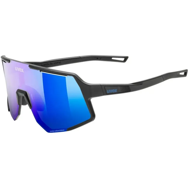 Sale Uvex sequenze CV Brille - black matt/mirror buzzy blue colorvision