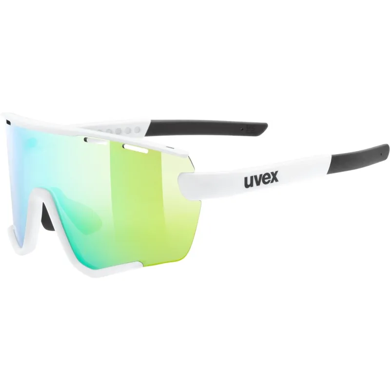 Aktuell Uvex sportstyle 236 Set Brille - white matt/mirror green + clear