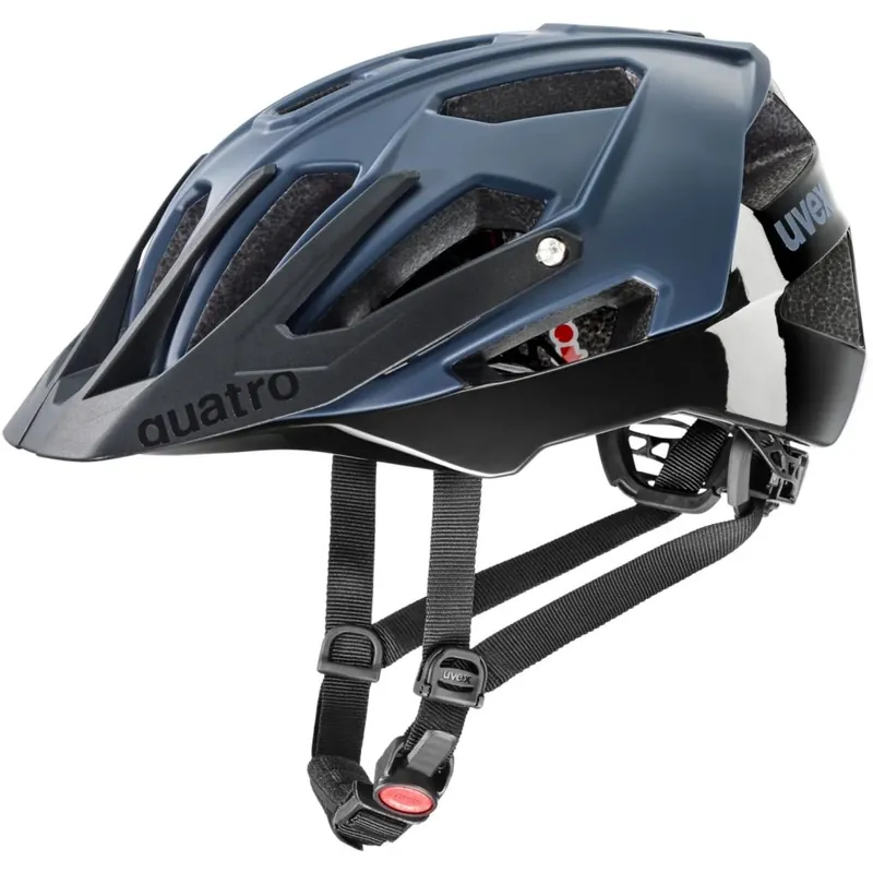 Neuheit Uvex quatro cc Fahrradhelm - dusk blue-black matt