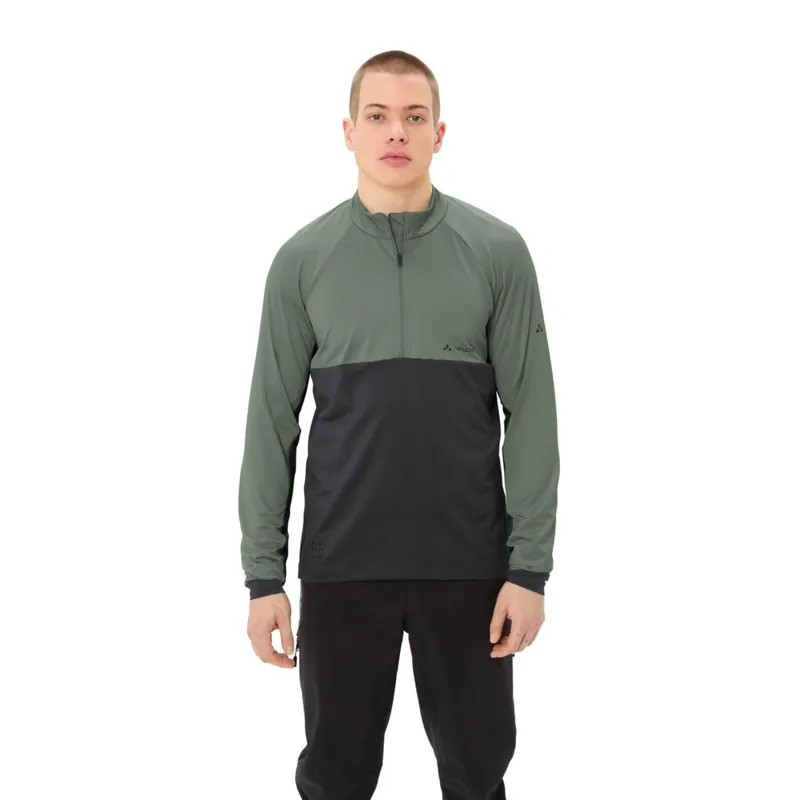 Rabatt Vaude Qimsa Halfzip Langarmshirt Herren - agave