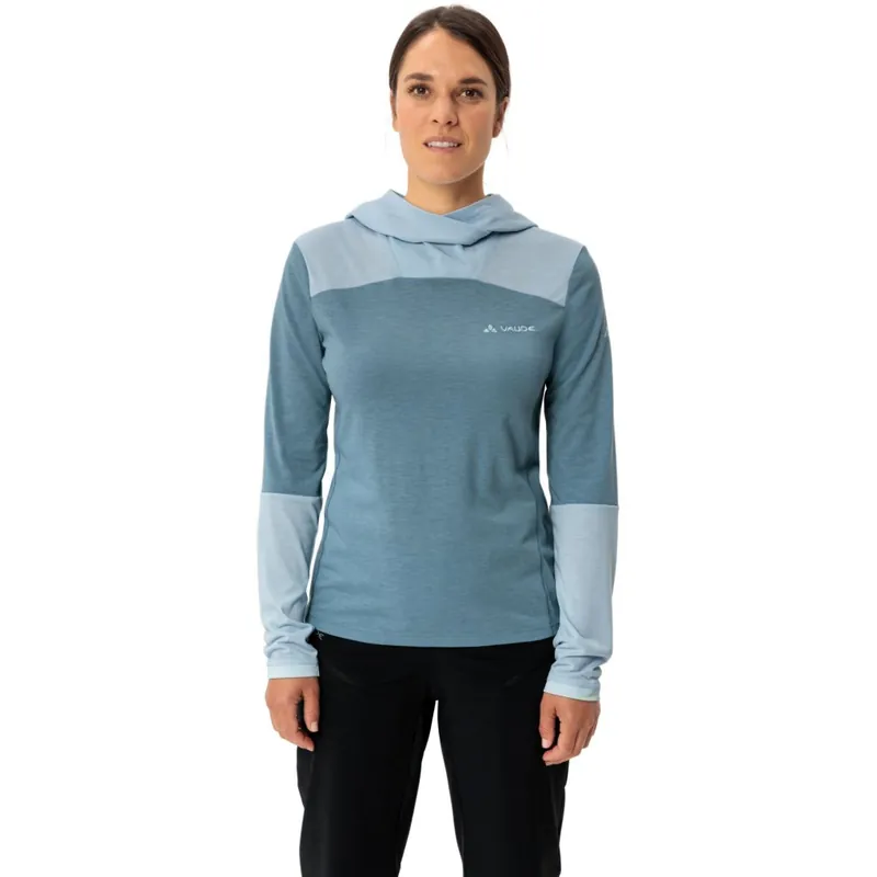 Rabatt Vaude Tremalzo Langarmshirt Damen - summer blue