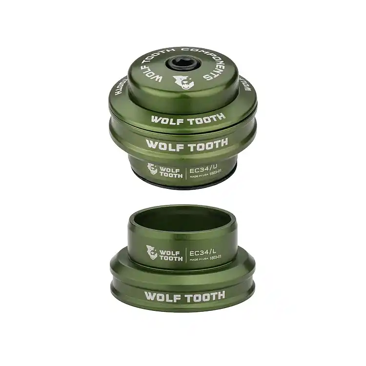 Top-Seller Wolf Tooth Premium 1 1/8" Steuersatz - EC34/28.6 EC34/30 - oliv