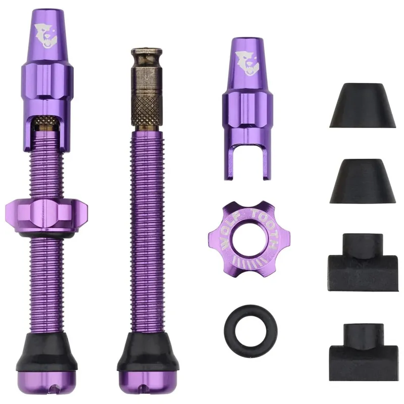 Wolf Tooth Ventilkit - Tubeless Clik Valve (SCV) - ultraviolet purple Kracherpreis