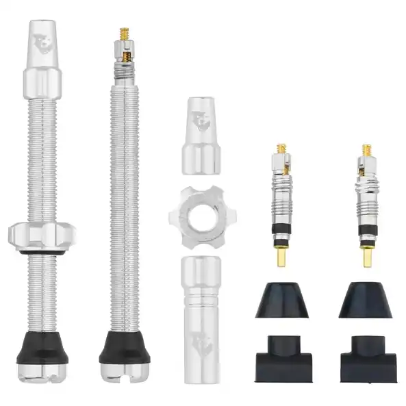 Wolf Tooth Tubeless Ventil Kit - 60mm - raw silver Jetzt Kaufen