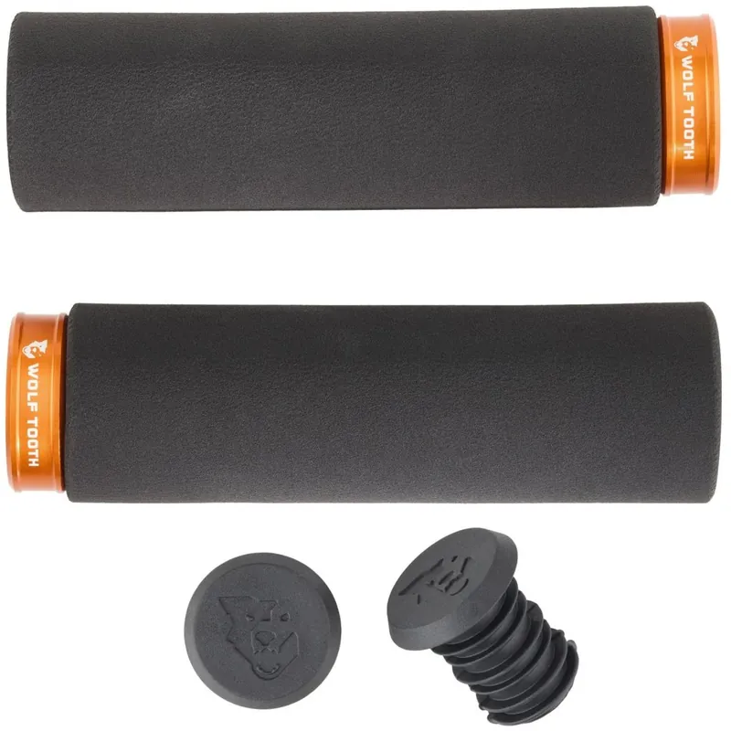 Mega-Angebot Wolf Tooth Fat Paw Lock-On Lenkergriffe - schwarz/orange