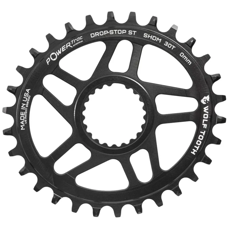 Wolf Tooth PowerTrac Ovales Kettenblatt - Shimano Direct Mount Boost - Drop-Stop ST Offset 0mm Sale