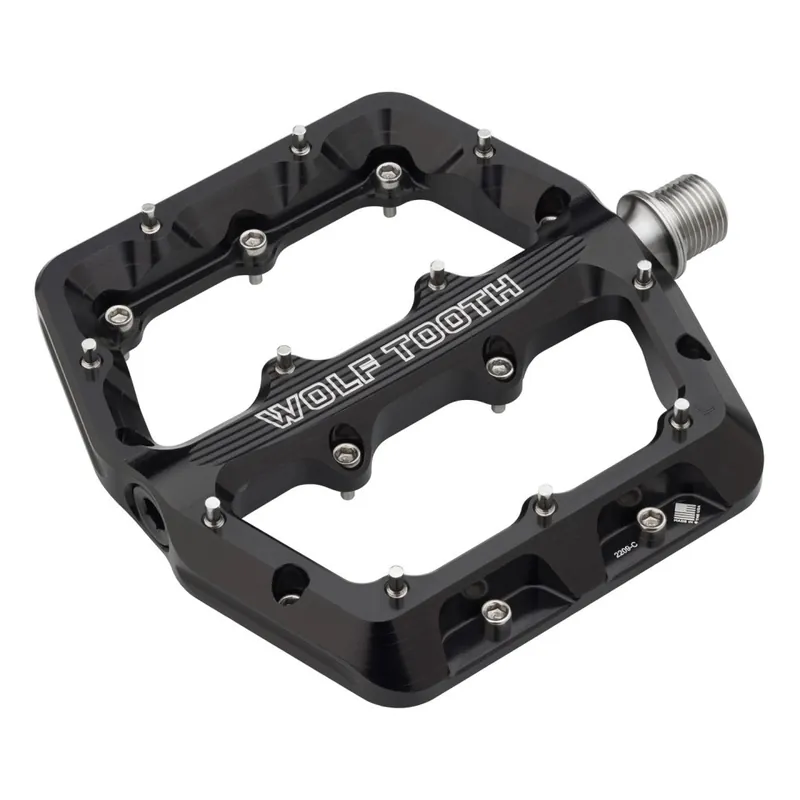 Super-Preis Wolf Tooth Waveform Plattformpedal - Groß - schwarz
