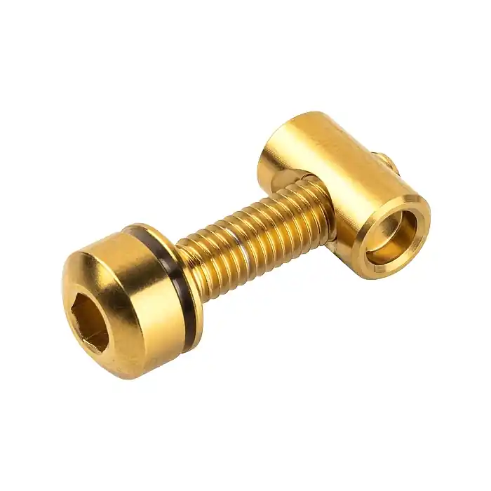 Bestpreis Wolf Tooth Titan Schraube Upgrade Kit für Sattelstützklemme - gold