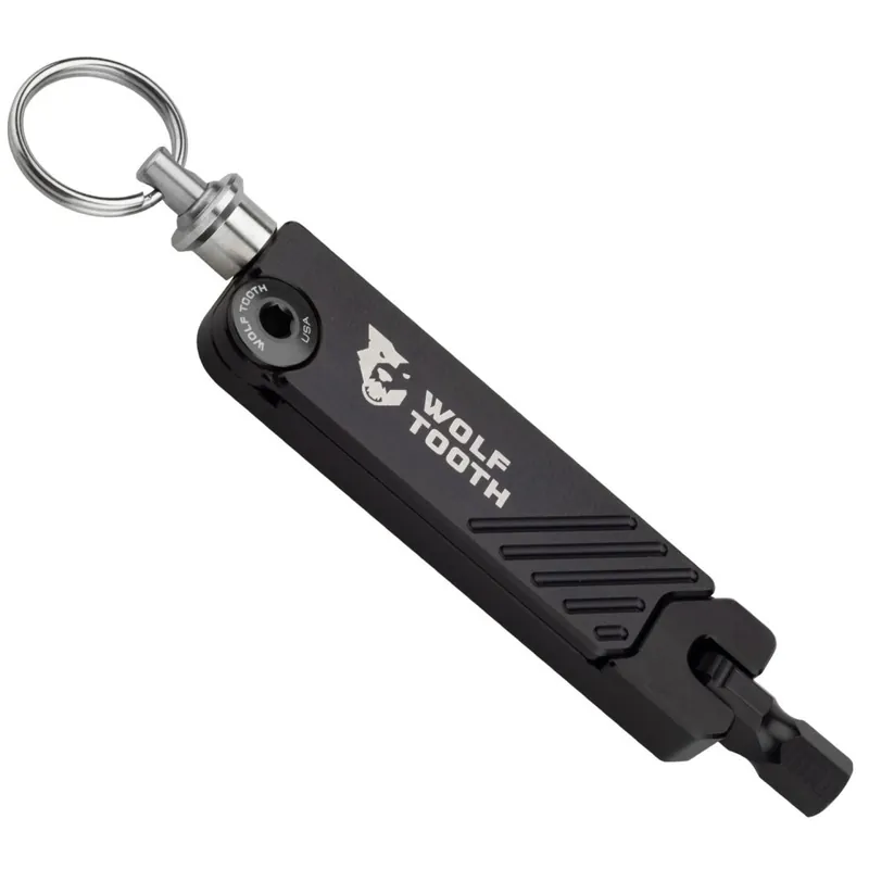 Neu Wolf Tooth 6-Bit Hex Wrench Keyring Multitool - schwarz