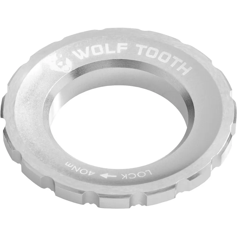 Saisonangebot Wolf Tooth Centerlock Lockring - Außenverzahnung - rohsilber