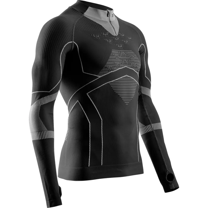 X-Bionic Energy Accumulator Light 1/2-Zip Langarmunterhemd Herren - x black/light grey Expressversand