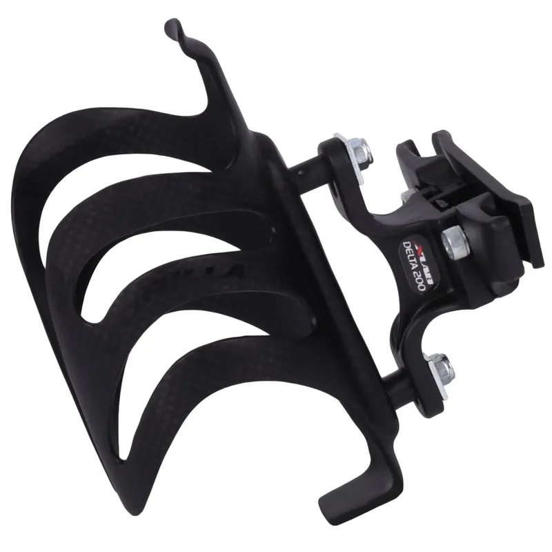 XLAB Delta 200 Adapter + Gorilla Carbon Flaschenhalter - schwarz matt Online Kaufen
