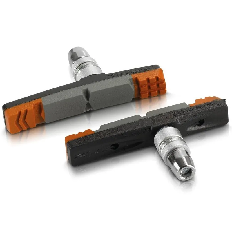 Rabatt XLC BS-V09 V-Brake Bremsschuhe (4 Stk.) - schwarz/grau/braun