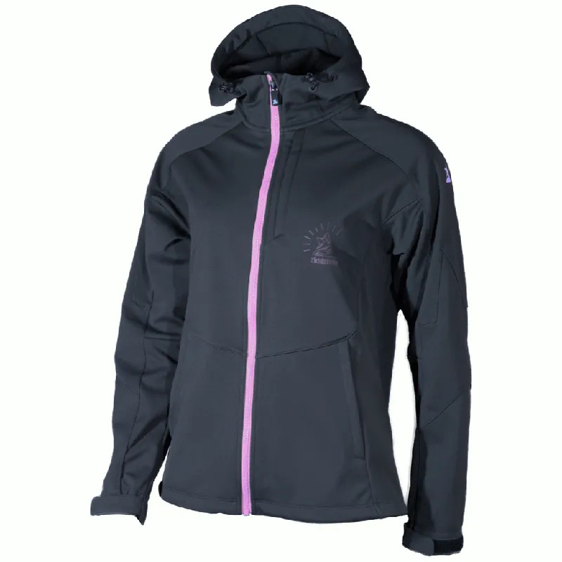 Zimtstern Shelterz Softshell MTB-Jacke Damen - Pirate Black/Blush Geprüft