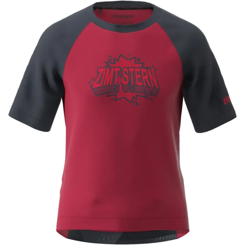 Schneller Versand Zimtstern PureFlowz Kurzarm MTB-Trikot Kinder - jester red/french navy