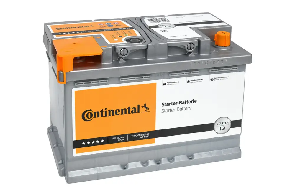 Angebot CONTINENTAL 2800012023280 - Starterbatterie - 80Ah 750 A 12 V