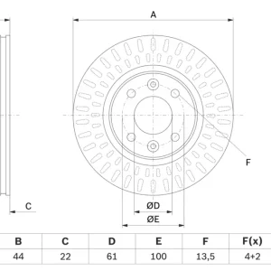 BOSCH 0 986 479 A86 - Bremsscheibe Jetzt Bestellen