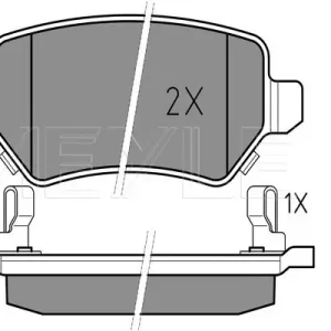 Rabatt MEYLE 025 234 1715/W - Bremsbelagsatz, Scheibenbremse - MEYLE-ORIGINAL True to OE.