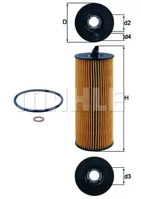Beliebt MAHLE OX 361/4D - Ölfilter