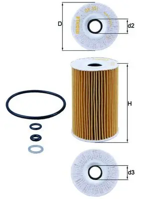 MAHLE OX 351D - Ölfilter Top-Angebot