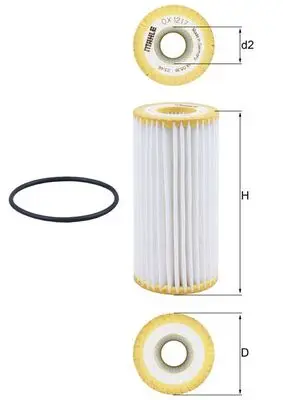 MAHLE OX 1217D - Ölfilter Günstig