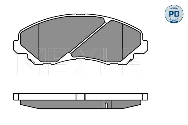 MEYLE 025 235 8416/PD - Bremsbelagsatz, Scheibenbremse - MEYLE-PD Advanced performance and design. Preis Gesenkt