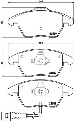 Top-Seller BREMBO P 85 075 - Bremsbelagsatz, Scheibenbremse - PRIME LINE