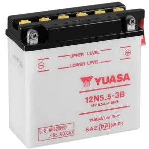 YUASA 12N5.5-3B - Starterbatterie - Conventional 12 Volt 6Ah 55 A 12 V Abverkauf