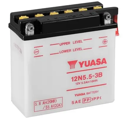 YUASA 12N5.5-3B - Starterbatterie - Conventional 12 Volt 6Ah 55 A 12 V Abverkauf