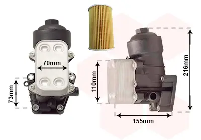 VAN WEZEL 58013721 - Ölkühler, Motoröl - *** IR PLUS *** Preisreduziert