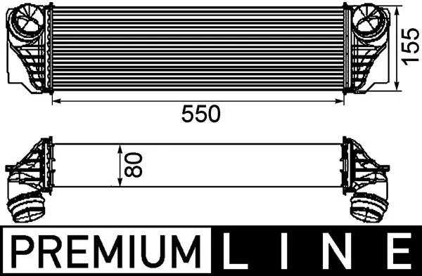 Aktuell MAHLE CI 184 000P - Ladeluftkühler