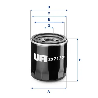 Neue Kollektion UFI 23.717.00 - Ölfilter