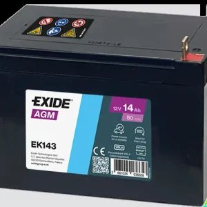 EXIDE EK143 - Starterbatterie - AGM 14Ah 80 A 12 V Markenprodukt