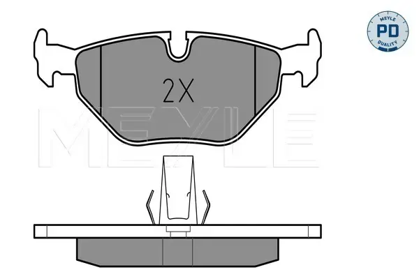 Letzte Chance MEYLE 025 216 9117/PD - Bremsbelagsatz, Scheibenbremse - MEYLE-PD Advanced performance and design.