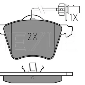 Versand Am Gleichen Tag MEYLE 025 234 1819/PD - Bremsbelagsatz, Scheibenbremse - MEYLE-PD Advanced performance and design.