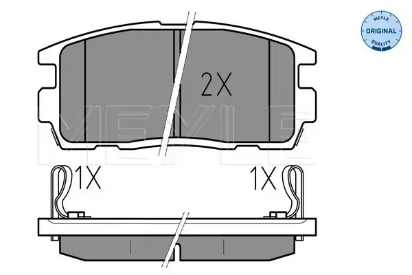 Neue Kollektion MEYLE 025 244 9815/W - Bremsbelagsatz, Scheibenbremse - MEYLE-ORIGINAL True to OE.